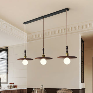 Kael Rustic Wood Pendant