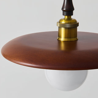Kael Rustic Wood Pendant