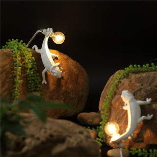Resin Lizard Whimsical Resin Table Light
