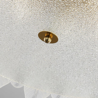 Retro Feather Romantic Glass Ceiling Light