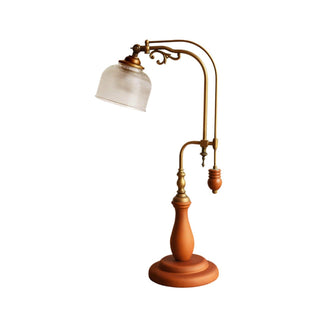 Gooseneck Retro Wood Table Light