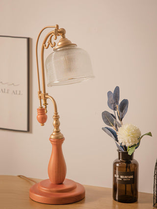 Gooseneck Retro Wood Table Light