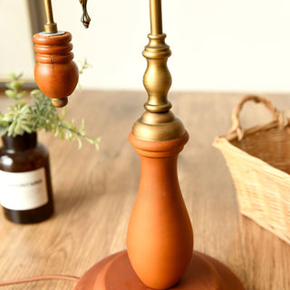 Gooseneck Retro Wood Table Light