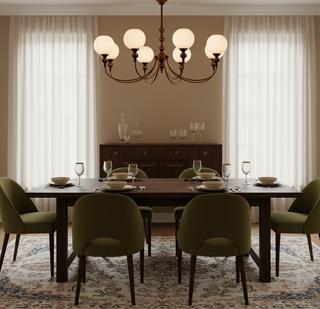 Monique Retro Iron Chandelier