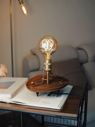 Forge Retro Wood Table Light