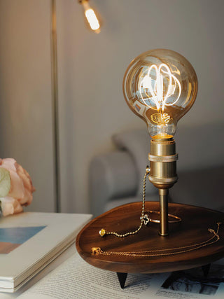 Forge Retro Wood Table Light
