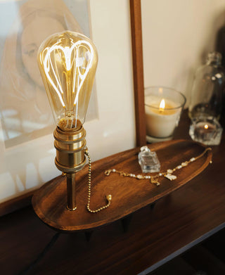 Forge Retro Wood Table Light