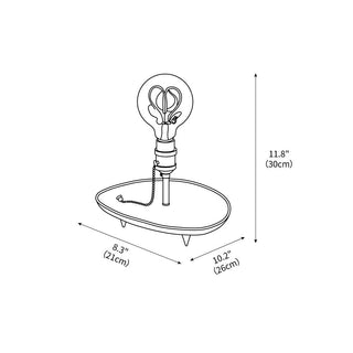 Forge Retro Wood Table Light
