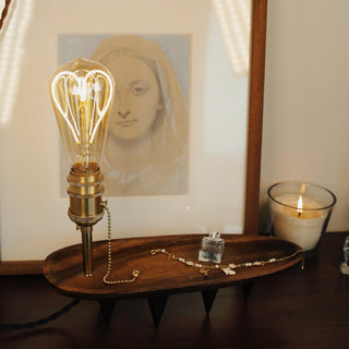 Forge Retro Wood Table Light