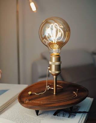 Forge Retro Wood Table Light