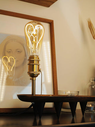 Forge Retro Wood Table Light