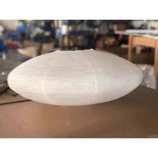 Akari Oval Oriental Mulberry Paper Pendant Light