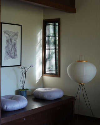 Rice Paper Oriental Mulberry Paper Floor Light