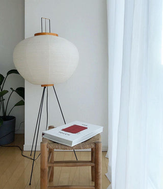 Rice Paper Oriental Mulberry Paper Floor Light