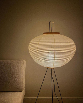 Rice Paper Oriental Mulberry Paper Floor Light