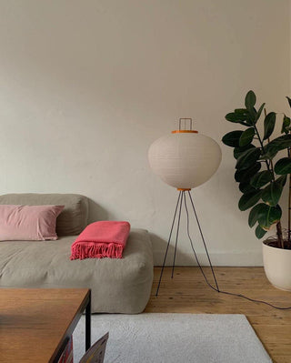 Rice Paper Oriental Mulberry Paper Floor Light