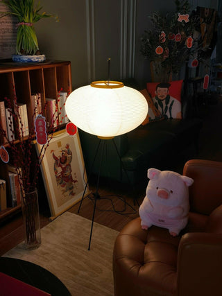 Rice Paper Oriental Mulberry Paper Floor Light