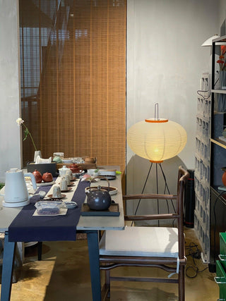 Rice Paper Oriental Mulberry Paper Floor Light