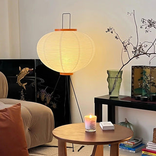Rice Paper Oriental Mulberry Paper Floor Light