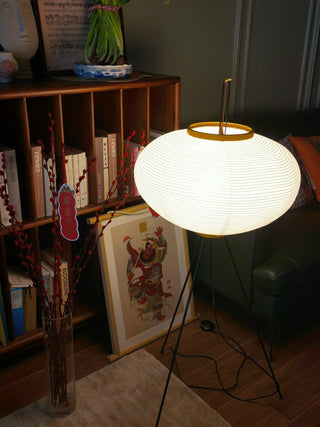 Rice Paper Oriental Mulberry Paper Floor Light