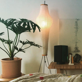 Rice Paper Oriental Mulberry Paper Floor Light