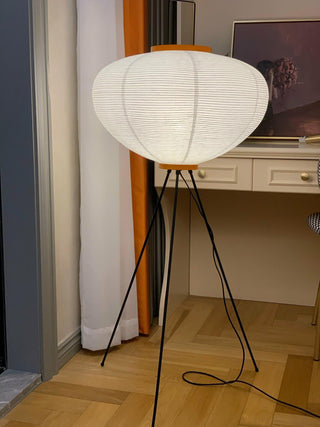 Rice Paper Oriental Mulberry Paper Floor Light
