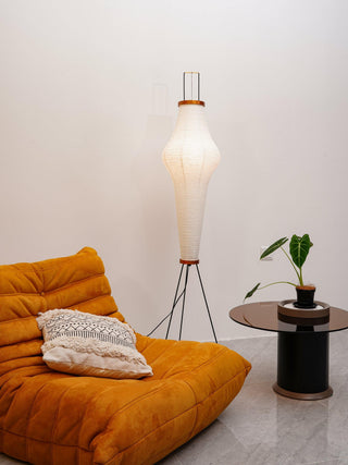 Rice Paper Oriental Mulberry Paper Floor Light