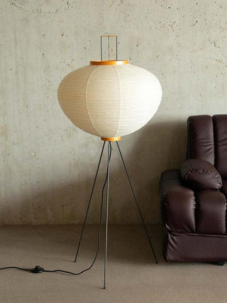 Rice Paper Oriental Mulberry Paper Floor Light