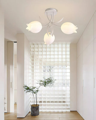 Ricko Floral Green Ceiling Lamp