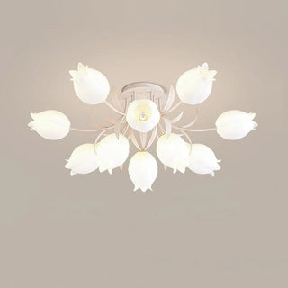 Ricko Floral Green Ceiling Lamp