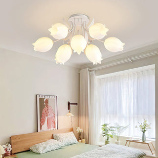 Ricko Floral Green Ceiling Lamp