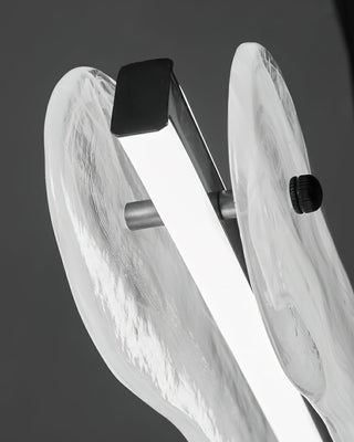 Ripple Sculptural Glass Bar Chandelier
