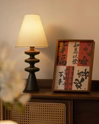 Ripple Sculptural Wood Table Light