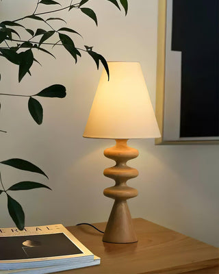 Ripple Sculptural Wood Table Light