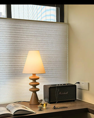 Ripple Sculptural Wood Table Light