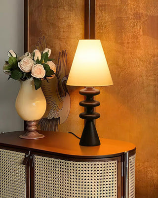 Ripple Sculptural Wood Table Light