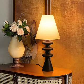 Ripple Sculptural Wood Table Light