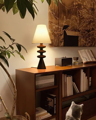 Ripple Sculptural Wood Table Light