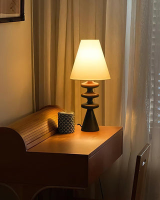 Ripple Sculptural Wood Table Light