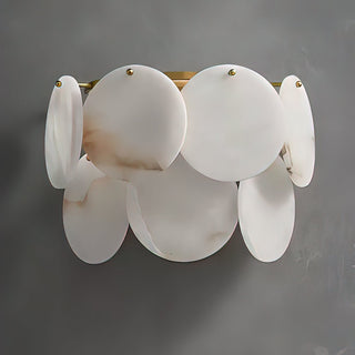 Lira Alabaster Disc Cluster Wall Sconce