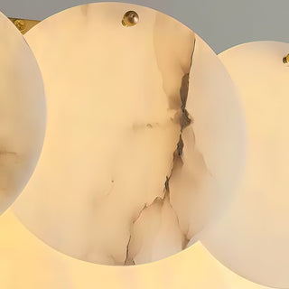 Lira Alabaster Disc Cluster Wall Sconce