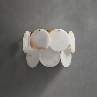 Lira Alabaster Disc Cluster Wall Sconce