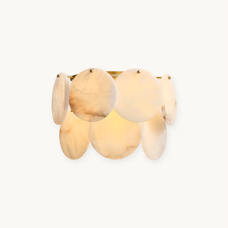Lira Alabaster Disc Cluster Wall Sconce