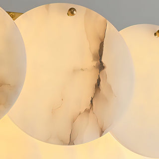 Lira Alabaster Disc Cluster Wall Sconce
