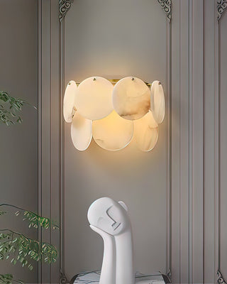 Lira Alabaster Disc Cluster Wall Sconce