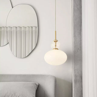 Oriel Modern Glass Brass Pendant Light