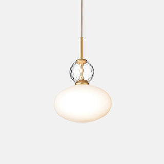Oriel Modern Glass Brass Pendant Light