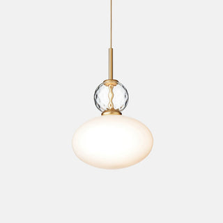 Oriel Modern Glass Brass Pendant Light