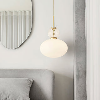 Oriel Modern Glass Brass Pendant Light