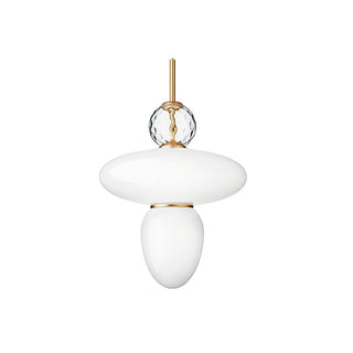 Oriel Modern Glass Brass Pendant Light